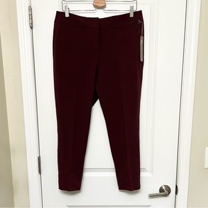 Ann Taylor LOFT Julie Pencil Curvy Plum Pants Women's Sz 10P NWT